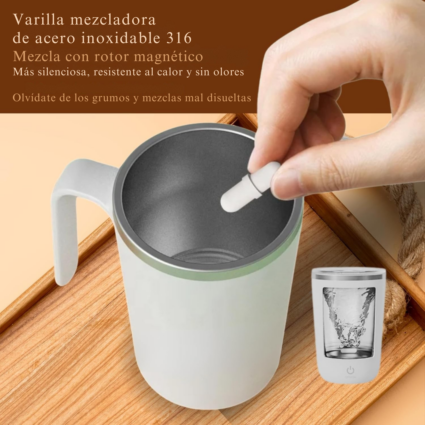 SmartMix – Taza Auto-Mezcladora Inteligente